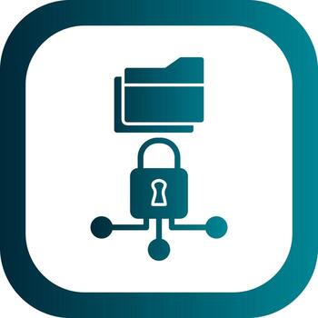 diseño de icono de vector de cifrado de datos