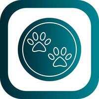 Paw print Vector Icon Design