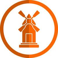 Windmill Vector Icon Design