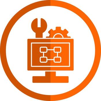 Troubleshooting Flowchart Vector Icon Design