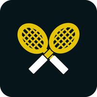 Tennis racket Vector Icon Design