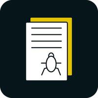 Bug Report Vector Icon Design