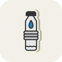 Water bottle Vector Icon Design