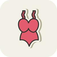 Swimsuit Vector Icon Design