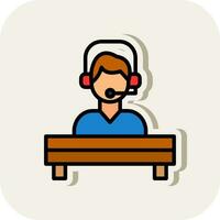 Help Desk Vector Icon Design