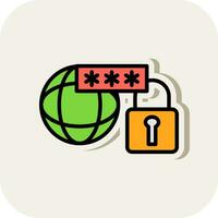 Network Security Vector Icon Design