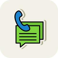 Phone Support Vector Icon Design