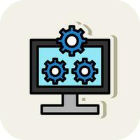 System Configuration Vector Icon Design