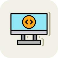 Remote Desktop Vector Icon Design