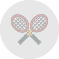 Tennis racket Vector Icon Design