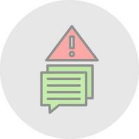 Error Message Vector Icon Design
