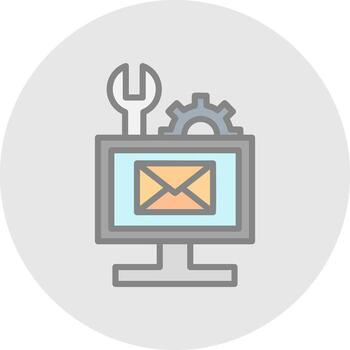 correo electrónico solución de problemas vector icono diseño