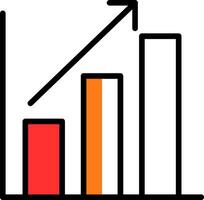 Bar chart Vector Icon Design