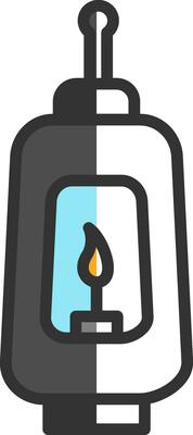 Lantern Vector Icon Design