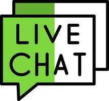 Live Chat Vector Icon Design