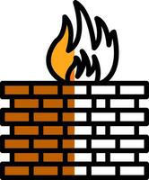 Firewall Configuration Vector Icon Design