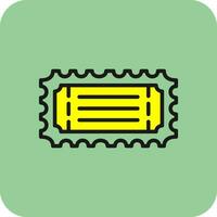 Bus ticket Vector Icon Design