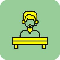 Help Desk Vector Icon Design