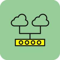 Cloud Support Vector Icon Design
