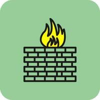 Firewall Configuration Vector Icon Design