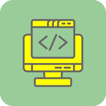 Coding Vector Icon Design