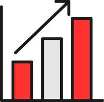Bar chart Vector Icon Design