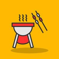 diseño de icono de vector de barbacoa