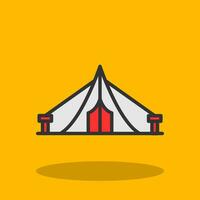 Tent Vector Icon Design