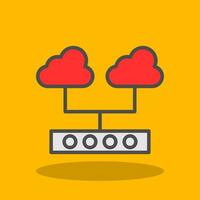 Cloud Support Vector Icon Design