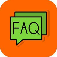 FAQ Vector Icon Design