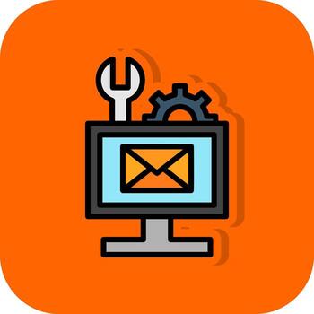 correo electrónico solución de problemas vector icono diseño