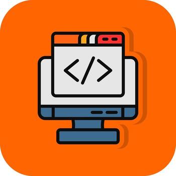Coding Vector Icon Design