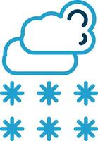 diseño de icono de vector de nieve