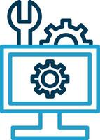 Hardware Troubleshooting Vector Icon Design