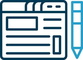 Blogging Vector Icon Design