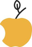 diseño de icono de vector de manzana