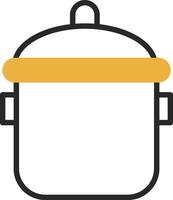 Cooking pot Vector Icon Design