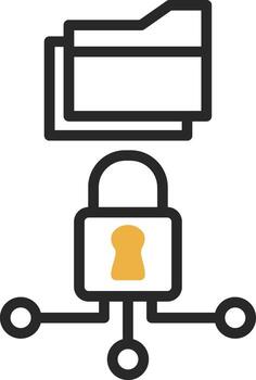Data Encryption Vector Icon Design