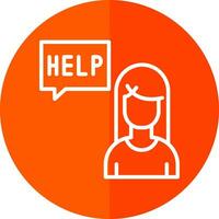 Ask for help Vector Icon Design