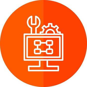 Troubleshooting Flowchart Vector Icon Design