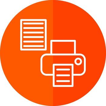 Printer Setup Vector Icon Design