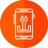 App Troubleshooting Vector Icon Design