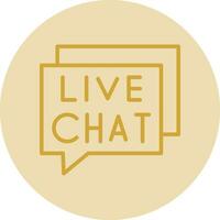 Live Chat Vector Icon Design