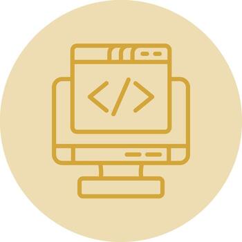 Coding Vector Icon Design
