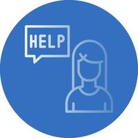Ask for help Vector Icon Design