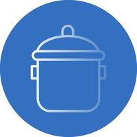 Cooking pot Vector Icon Design