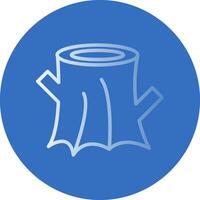 Tree stump Vector Icon Design
