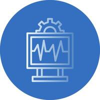 System Monitoring Vector Icon Design