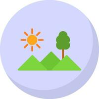 Mountains Vector Icon Design