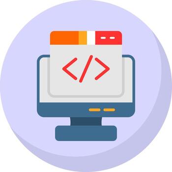 Coding Vector Icon Design